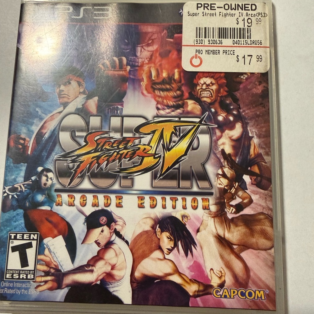 Super Street Fighter IV Arcade Edition (PS3) - Multicolor Game Case